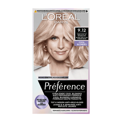 L'Oréal Paris Préférence Cool Blondes Zeer Licht Parelmoer Asblond 9.12 - Permanente Haarkleuring
