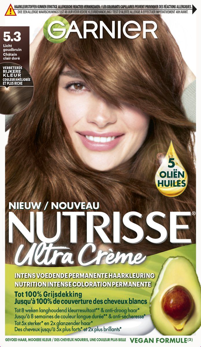 Garnier Nutrisse Ultra Crème haarkleuring - 5.3 Licht Goudbruin