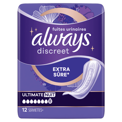 Always Maandverband Discreet Ultimate Night - 12 stuks