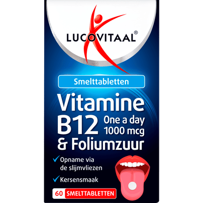 Lucovitaal Vitamine B12 & Foliumzuur 60 smelttabletten