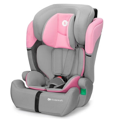 Kinderkraft COMFORT UP I-SIZE - Autostoeltje 76-150 cm - 9-36 kg - Diepe zitting - Afstelbare hoofdsteun - Veiligheidssystemen - Eenvoudig te reinigen - Groep 1/2/3 - Tot 12 jaar - Roze