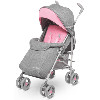 Lionelo Irma - Buggy - Wandelwagen- Lichte 7kg - tot 15 kg - Geveerde wielen - 360° - tot 5 jaar - Opbergmand - Verstelbare handgreep - Snel inklapsysteem - Compact formaat