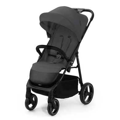 Kinderkraft TRIG 3 - Grote Wandelwagen tot 25 kg - Verstelbare Rugleuning en Voetensteun - CLICK & FOLD Systeem - 360° Draaiende Wielen - Waterdichte Kap met Ventilatie - Comfortabele Zitting - Lichtgewicht 8,9 kg - Grijs