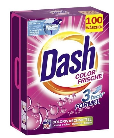 Dash  waspoeder gekleurde was - 100 wasbeurten