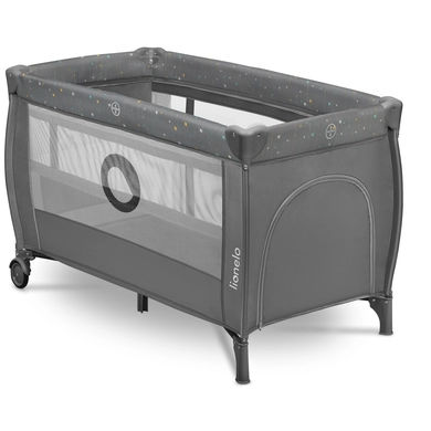 lionelo Campingbedje Stefi Plus Grey Multicolor