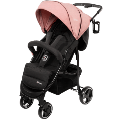 babyGO Kinderwagen Basket Roze Melange