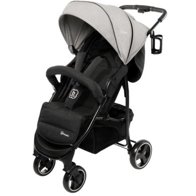 babyGO Kinderwagen Basket Grijs Melange