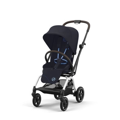 Cybex Eezy S Twist+ 2 Buggy - Silver - Dark Blue / Navy Blue