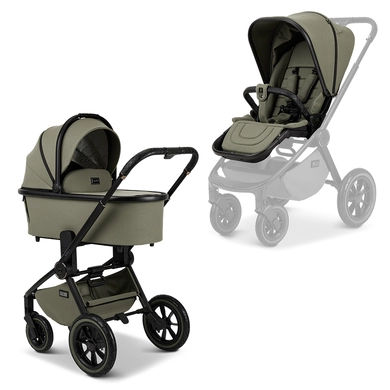 MOON Kinderwagen Resea Edition+ moss green/black matt