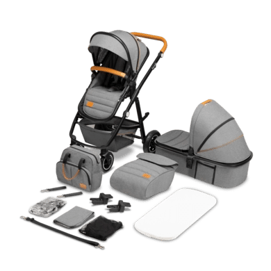 lionelo Kinderwagen Amber 2 in 1 Grey Stone