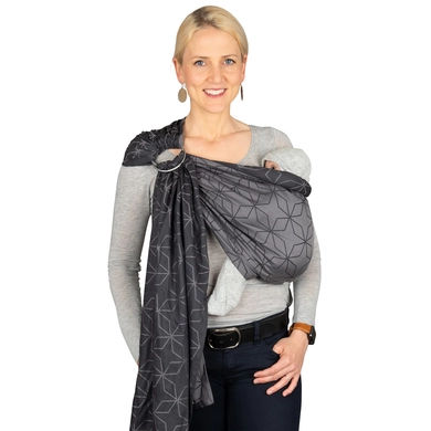 HOPPEDIZ Ring-Sling Draagdoek Jacquard Malmö Stone