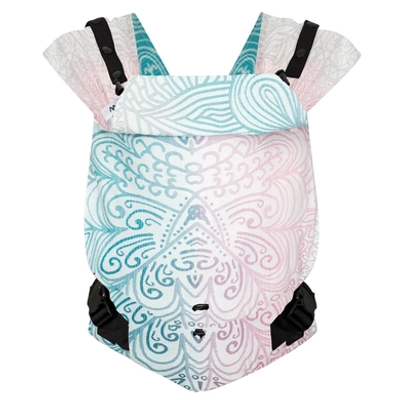 Hoppediz Pasgeboren babydraagzak Primeo Jacquard Jaipur crème
