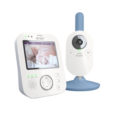 Philips Avent SCD845/26 beeldbabyfoon - babyfoon met camera - wit blauw