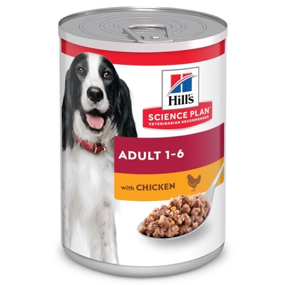 Hill's Science Plan Adult - Hondenvoer 370 gram - natvoer honden