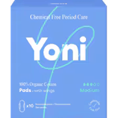 Yoni - Biologische katoenen maandverband medium 10 stuks