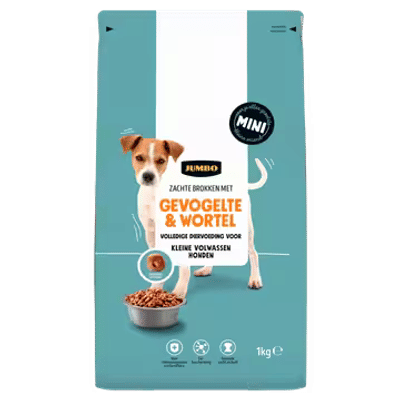 Jumbo Zachte Brokken met Gevogelte & Wortel 1kg - hondenbrokken