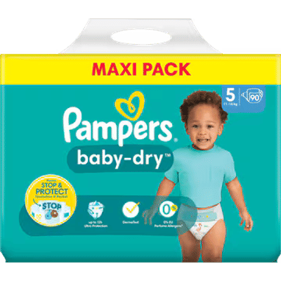 Pampers Baby Dry  luiers maat 5 - 90 stuks