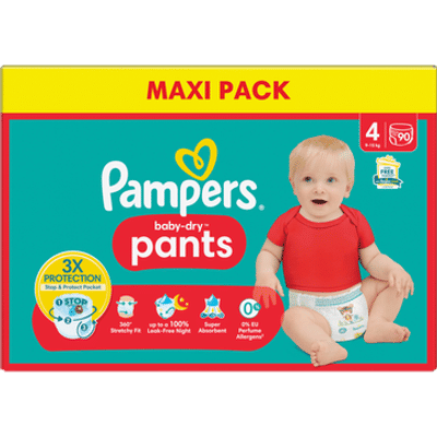 Pampers Baby Dry Pants  luierbroekjes maat 4 - 90 stuks
