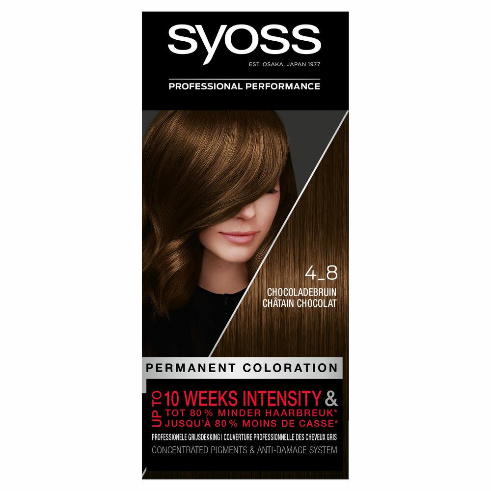 Syoss haarkleuring - 4-8 Chocolate Brown