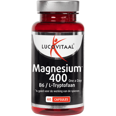 Lucovitaal Magnesium 400 met Vitamine B6 & L-Tryptofaan capsules 60CP