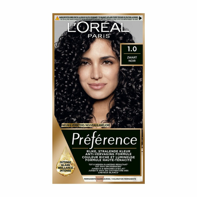 3x L'Oréal Préférence Permanente Haarkleuring 1 Zwart