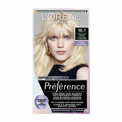 3x L'Oréal Préférence Cool Blondes Permanente Haarkleuring 10.1 Extra Licht Asblond