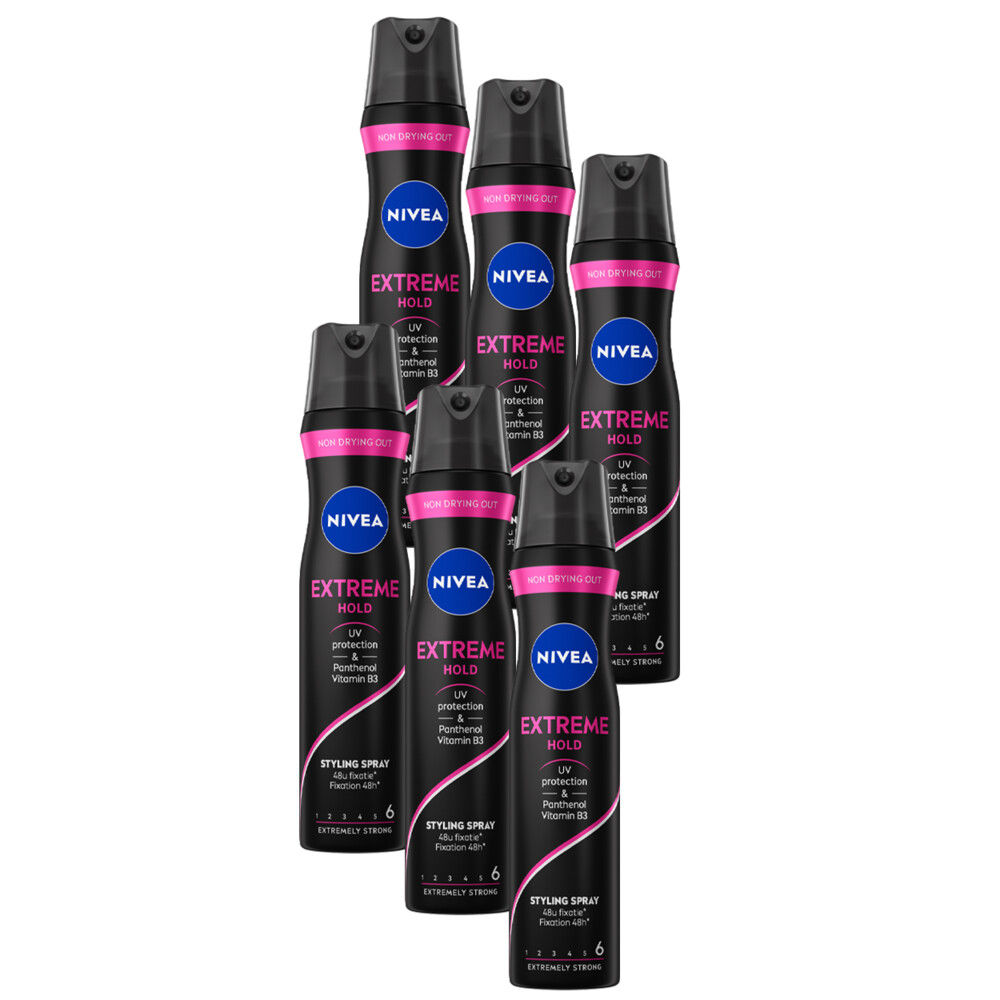 6x Nivea Haarspray Extreme Hold 250 ml