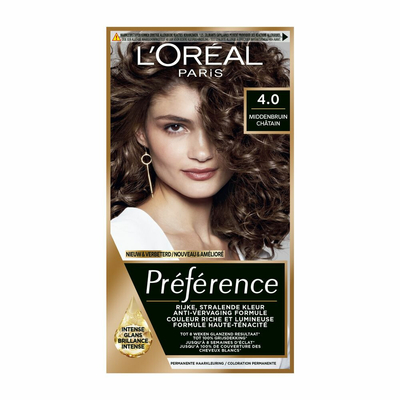 3x L'Oréal Preference Haarkleuring 04 Tahiti - Middenbruin
