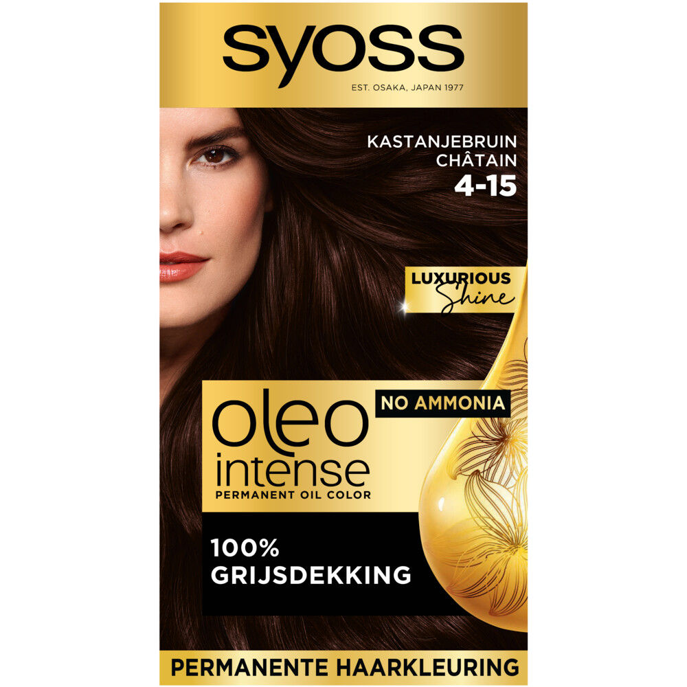 Syoss Oleo Intense Haarverf 4-15 Kastanje Bruin