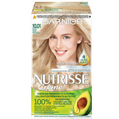 Garnier Nutrisse Crème Permanente Haarkleuring 10.01 Zeer Licht Asblond