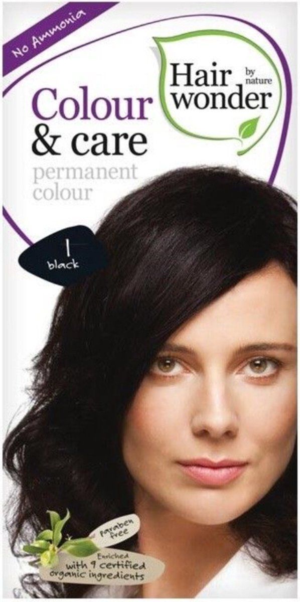 Hairwonder Colour & Care 1 - Black - Haarverf