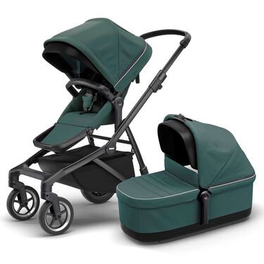 Thule Sleek Kinderwagen 2-in-1 Mallard Green On Black