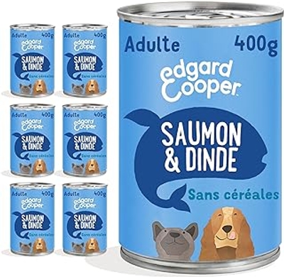 Edgard & Cooper Hondenvoer zalm en kalkoen, 6 x 400 gram - natvoer honden