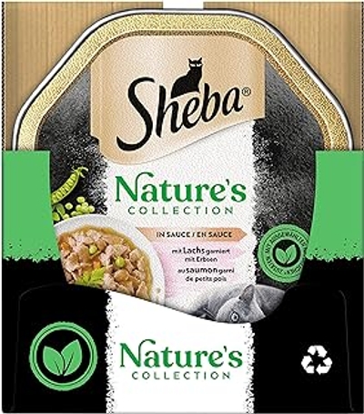 Sheba Bowl Nature'S Collection In Saus Met Zalm 2 X 11 X 85G - natvoer katten