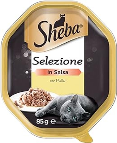 Sheba Selectie in saus met heerlijke kip 85 g - kattenvoer - 22 verpakkingen - natvoer katten