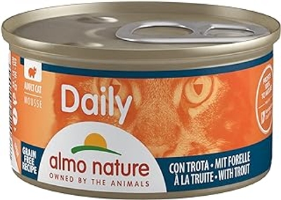 Almo Nature almo nature Daily - Complete voeding voor volwassen katten - Mousse met trui. 24 blikjes à 85 g - natvoer katten