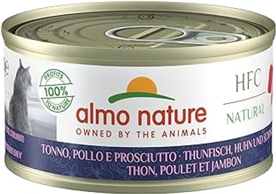 Almo Nature HFC Natural - tonijn, kip en ham - 24 x 70 gr - natvoer katten