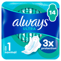 Always ultra maandverband normal met vleugels - 14 stuks