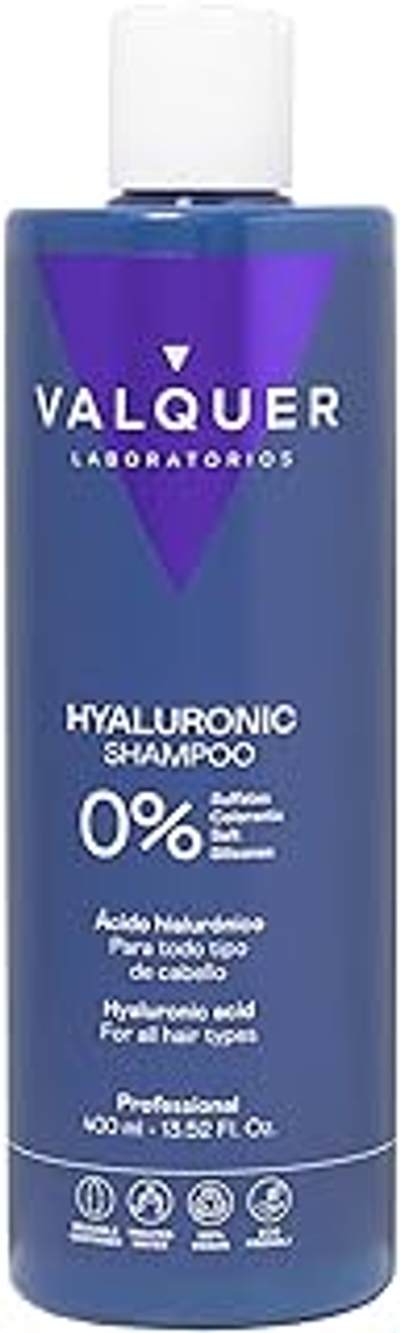 Valquer Hyaluronzuur-shampoo. Extra vocht en vitaliteit. Voor alle haartypes. Nul% - 400 ml
