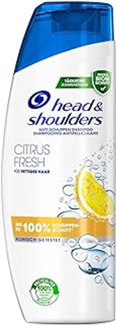 Head & Shoulders Citrus Fresh Anti-roos shampoo, tot 100% roosbescherming voor haar en hoofdhuid, klinisch bevestigd, dermatologisch getest, 300 ml