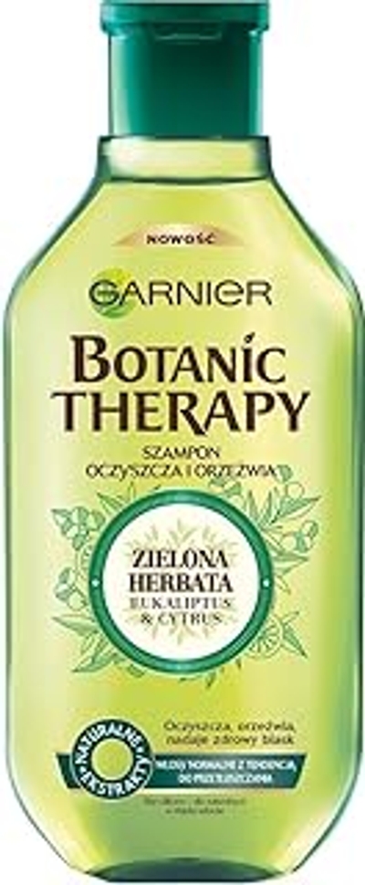 Garnier Botanic Therapy Groene Thee, Eucalyptus & Citrus Shampoo voor normaal haar met de neiging tot vettig, verfrissend en zuiverend, 400 ml