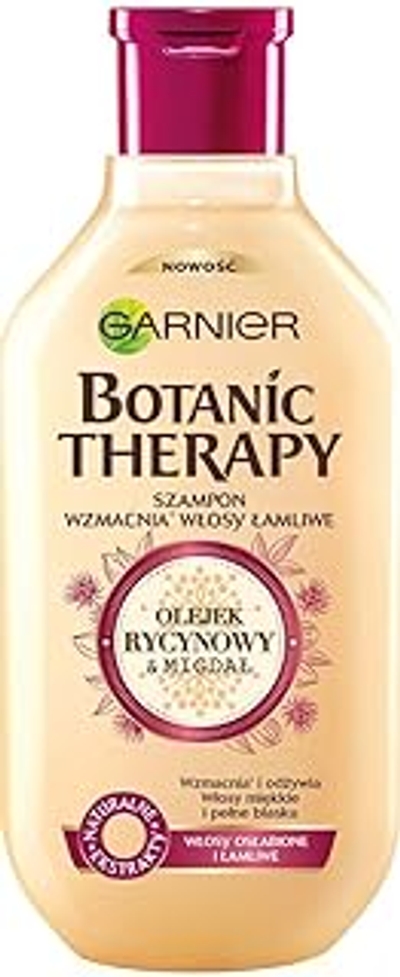 Garnier, Botanic Therapy Shampoo versterkt broos haar, ricinusolie en amandel, 400 ml, 1 stuk
