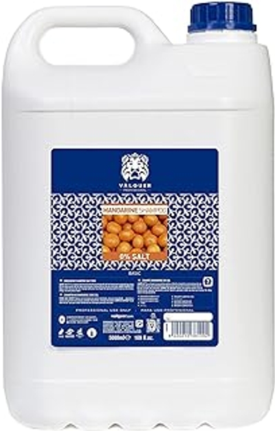 Valquer Soso Tangerine Shampoo. Zonder Zout, zonder parabenen Met Pro-vitamine B5. Professionele shampoo voor kappers. Karaf Shampoo - 5000ml