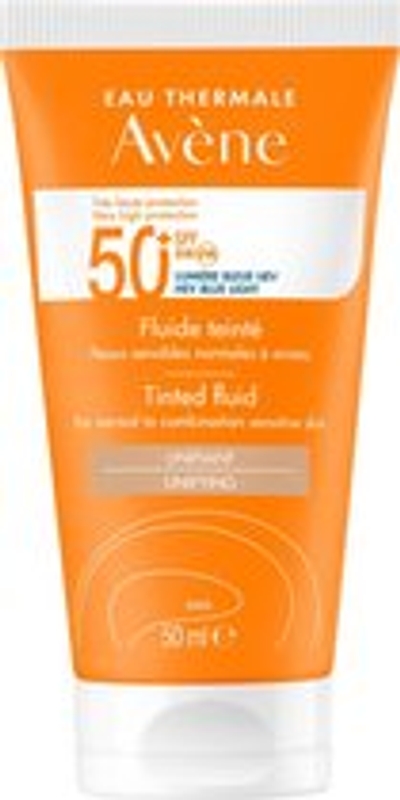 Zonnebrandcrème met Kleur Avene Tinted Fluid SPF50+ (50 ml)