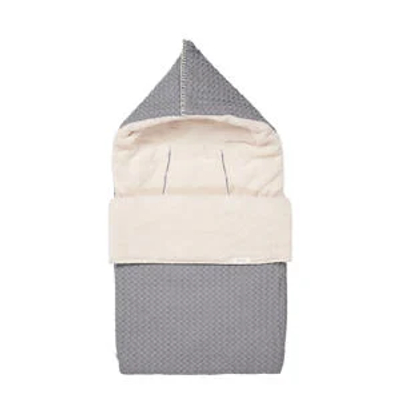 Koeka voetenzak Oslo met teddy steel grey