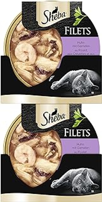 Sheba Bowl Filets Kip Met Garnalen 16X60G - natvoer katten