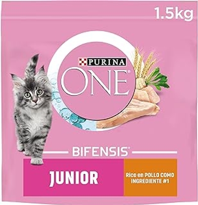 Purina ONE Bifensis Kattenvoer junior, baby of kitten met kip en muesli, 6 zakken à 1,5 kg - kattenbrokken
