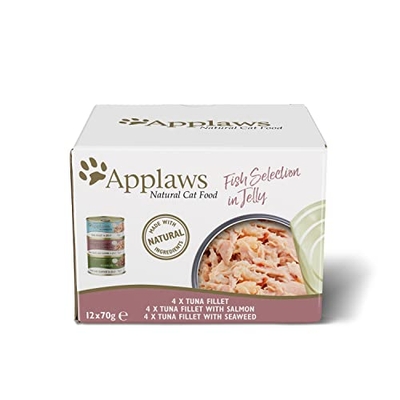 Applaws multiverpakking met kip en vis in gelei, 12 x 70 gr - natvoer katten