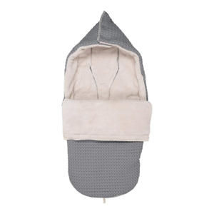 Koeka Oslo buggy voetenzak teddy steel grey/pebble