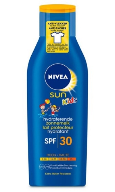 NIVEA SUN Kids Protect & Hydrate Zonnebrand - Zonnemelk - Hydrateert en beschermt - Zonbescherming - Voor Kinderen - SPF 30 - 200ml